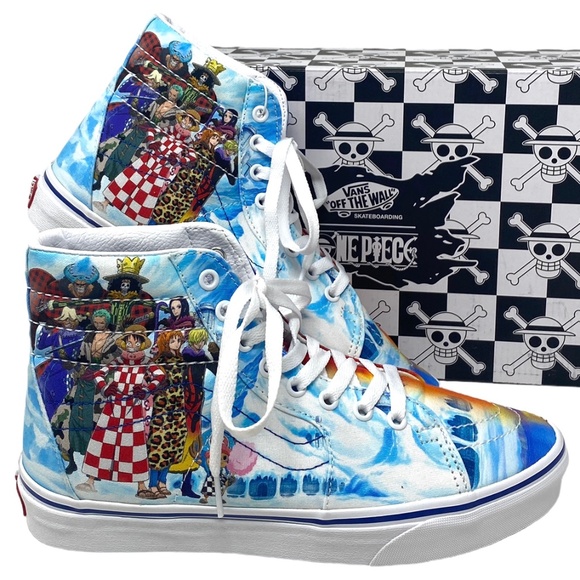 Vans Shoes - VANS Sk8-Hi One Piece Punk Hazard Shoes Women's Multi Canvas Casual VN0007NS448